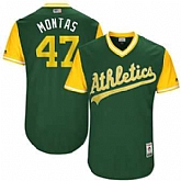 Oakland Athletics #47 Frankie Montas Montas Majestic Green 2017 Players Weekend Jersey JiaSu,baseball caps,new era cap wholesale,wholesale hats