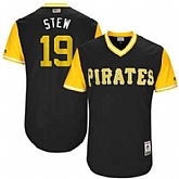 Pittsburgh Pirates #19 Chris Stewart Stew Majestic Black 2017 Players Weekend Jersey JiaSu,baseball caps,new era cap wholesale,wholesale hats