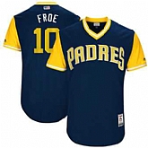 San Diego Padres #10 Hunter Renfroe Froe Majestic Navy 2017 Players Weekend Jersey JiaSu,baseball caps,new era cap wholesale,wholesale hats