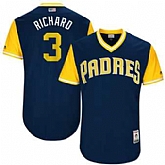 San Diego Padres #3 Clayton Richard Richard Majestic Navy 2017 Players Weekend Jersey JiaSu,baseball caps,new era cap wholesale,wholesale hats