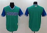 Seattle Mariners Blank Majestic Aqua Players Weekend Mlb Jerseys,baseball caps,new era cap wholesale,wholesale hats
