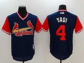 St. Louis Cardinals #4 Yadier Molina Yadi Majestic Navy Players Weekend Mlb Jerseys,baseball caps,new era cap wholesale,wholesale hats
