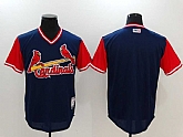 St. Louis Cardinals Blank Majestic Navy Players Weekend Mlb Jerseys,baseball caps,new era cap wholesale,wholesale hats