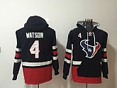 Houston Texans 4 Deshaun Watson Navy All Stitched Hooded Sweatshirt,baseball caps,new era cap wholesale,wholesale hats