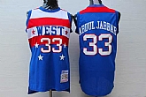 Los Angeles Lakers #33 Kareem Abdul-Jabbar Blue 1980 All-Star Hardwood Classics Stitched NBA Jerseys,baseball caps,new era cap wholesale,wholesale hats