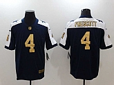 Nike Dallas Cowboys #4 Dak Prescott Navy Gold Color Rush Limited Jerseys,baseball caps,new era cap wholesale,wholesale hats