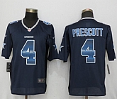 Nike Dallas Cowboys #4 Prescott Navy Blue Strobe Limited Jersey,baseball caps,new era cap wholesale,wholesale hats