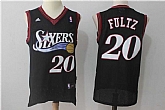 Philadelphia 76ers #20 Markelle Fultz Black Throwback Stitched NBA Jerseys,baseball caps,new era cap wholesale,wholesale hats