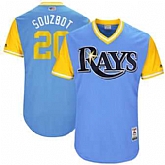 Tampa Bay Rays #20 Steven Souza Jr. Souzbot Majestic Light Blue 2017 Players Weekend Jersey JiaSu,baseball caps,new era cap wholesale,wholesale hats