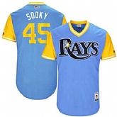 Tampa Bay Rays #45 Jesus Sucre Sooky Majestic Light Blue 2017 Players Weekend Jersey JiaSu,baseball caps,new era cap wholesale,wholesale hats