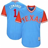 Texas Rangers #1 Elvis Andrus Comando Majestic Light Blue 2017 Players Weekend Jersey JiaSu,baseball caps,new era cap wholesale,wholesale hats