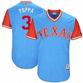 Texas Rangers #3 Delino DeShields Poppa Majestic Light Blue 2017 Players Weekend Jersey JiaSu,baseball caps,new era cap wholesale,wholesale hats
