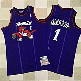 Toronto Raptors #1 Tracy McGrady Purple 1998-99 Hardwood Classics Jersey Mixiu,baseball caps,new era cap wholesale,wholesale hats