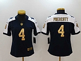 Women Limited Nike Dallas Cowboys #4 Dak Prescott Blue Golden Thanksgiving Vapor Untouchable Player Jerseys,baseball caps,new era cap wholesale,wholesale hats