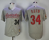 Houston Astros #34 Nolan Ryan Gray Cooperstown Collection Stitched MLB Jerseys,baseball caps,new era cap wholesale,wholesale hats