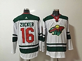 Minnesota Wild #16 Jason Zucker White Adidas Stitched Jersey,baseball caps,new era cap wholesale,wholesale hats
