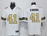Nike Saints #41 Alvin Kamara White Color Rush Limited Jersey,baseball caps,new era cap wholesale,wholesale hats