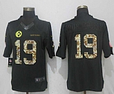 Nike Steelers #19 JuJu Smith-Schuster Anthracite Salute To Service Limited Jersey,baseball caps,new era cap wholesale,wholesale hats