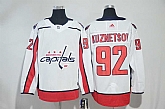 Washington Capitals #92 Evgeny Kuznetsov White Adidas Stitched Jersey,baseball caps,new era cap wholesale,wholesale hats