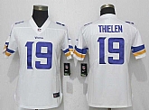 Women Nike Vikings #19 Adam Thielen White Vapor Untouchable Limited Jersey,baseball caps,new era cap wholesale,wholesale hats