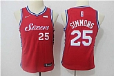 Youth 76ers #25 Ben Simmons Red Nike Swingman Stitched NBA Jersey,baseball caps,new era cap wholesale,wholesale hats
