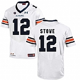 Auburn Tigers #12 Eli Stove White College Football Jersey DingZhi,baseball caps,new era cap wholesale,wholesale hats