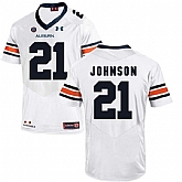 Auburn Tigers #21 Kerryon Johnson White College Football Jersey DingZhi,baseball caps,new era cap wholesale,wholesale hats