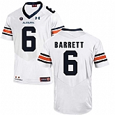 Auburn Tigers #6 Devan Barrett White College Football Jersey DingZhi,baseball caps,new era cap wholesale,wholesale hats
