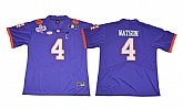Clemson Tigers #4 Deshaun Watson Purple 1975-1978 Fuller Diamond Logo College Football Jersey,baseball caps,new era cap wholesale,wholesale hats