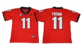 Georgia Bulldogs #11 Jake Fromm Red With Diamond Logo College Football Jersey,baseball caps,new era cap wholesale,wholesale hats