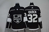 Kings #32 Jonathan Quick Black Adidas Stitched Jersey,baseball caps,new era cap wholesale,wholesale hats
