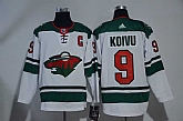 Minnesota Wild #9 Mikko Koivu White Adidas Stitched Jersey,baseball caps,new era cap wholesale,wholesale hats