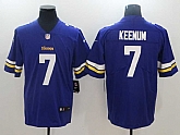 Nike Vikings #7 Case Keenum Purple Vapor Untouchable Player Limited Jersey,baseball caps,new era cap wholesale,wholesale hats