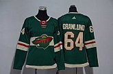 Women Minnesota Wild #64 Mikael Granlund Green Adidas Stitched Jersey,baseball caps,new era cap wholesale,wholesale hats