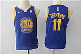 Youth Nike Golden State Warriors #11 Klay Thompson Blue Swingman Stitched NBA Jersey,baseball caps,new era cap wholesale,wholesale hats