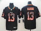 Nike Dolphins 13 Dan Marino Black USA Flag Fashion Limited Jersey,baseball caps,new era cap wholesale,wholesale hats