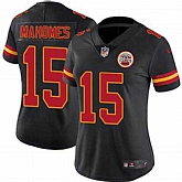 Women Nike Chiefs 15 Patrick Mahomes Black Vapor Untouchable Limited Jersey,baseball caps,new era cap wholesale,wholesale hats