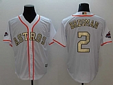 Astros 2 Alex Bregman White 2017 World Series Champions Cool Base Player baseball Jerseys,baseball caps,new era cap wholesale,wholesale hats