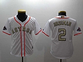Astros 2 Alex Bregman White Youth 2017 World Series Champions Cool Base Player baseball Jerseys,baseball caps,new era cap wholesale,wholesale hats