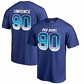 Cowboys 90 Demarcus Lawrence NFC NFL Pro Line by Fanatics Branded 2018 Pro Bowl Stack Name & Number T Shirt Royal,baseball caps,new era cap wholesale,wholesale hats