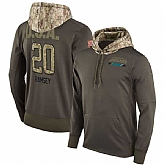 Nike Jaguars 20 Jalen Ramsey Men's Olive Salute To Service Pullover Hoodie,baseball caps,new era cap wholesale,wholesale hats