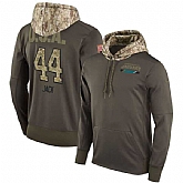 Nike Jaguars 44 Myles Jack Men's Olive Salute To Service Pullover Hoodie,baseball caps,new era cap wholesale,wholesale hats