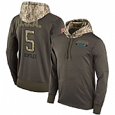 Nike Jaguars 5 Blake Bortles Men's Olive Salute To Service Pullover Hoodie,baseball caps,new era cap wholesale,wholesale hats