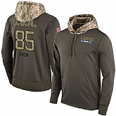 Nike Lions 85 Eric Ebron Men's Olive Salute To Service Pullover Hoodie,baseball caps,new era cap wholesale,wholesale hats