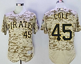 Pirates 45 Gerrit Cole Camo Flexbase baseball Jerseys,baseball caps,new era cap wholesale,wholesale hats