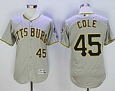 Pirates 45 Gerrit Cole Gray Flexbase baseball Jerseys,baseball caps,new era cap wholesale,wholesale hats