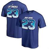 Saints 23 Marshon Lattimore NFC NFL Pro Line by Fanatics Branded 2018 Pro Bowl Stack Name & Number T Shirt Royal,baseball caps,new era cap wholesale,wholesale hats
