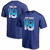 Vikings 19 Adam Thielen NFC NFL Pro Line by Fanatics Branded 2018 Pro Bowl Name & Number T Shirt Royal,baseball caps,new era cap wholesale,wholesale hats