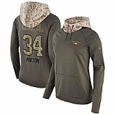 Women Nike Bears 34 Walter Payton Olive Salute To Service Pullover Hoodie,baseball caps,new era cap wholesale,wholesale hats