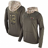 Women Nike Bills 12 Jim Kelly Olive Salute To Service Pullover Hoodie,baseball caps,new era cap wholesale,wholesale hats
